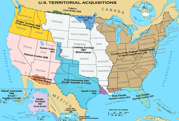 История присоединения территорий к США История присоединения территорий к США