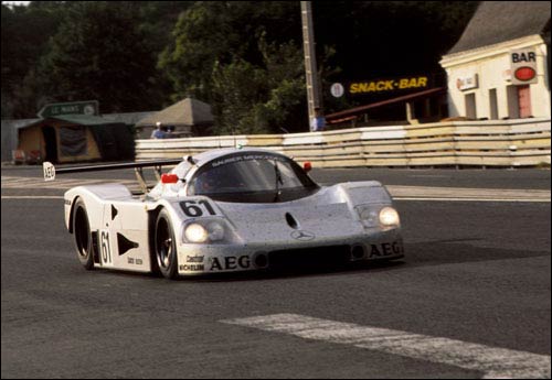 Эйксон ведет Sauber-Mercedes к подиуму "24 часов Ле-Мана". 1989 год