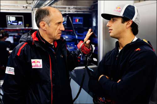 Франц Тост с Даниэлем Риккардо, вероятным кандидатом на место в Toro Rosso