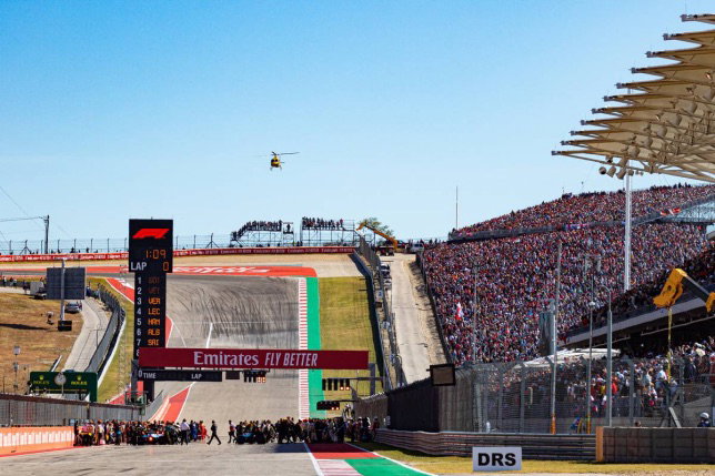 Стартовое поле автодрома Circuit of the Americas в Остине, фото XPB