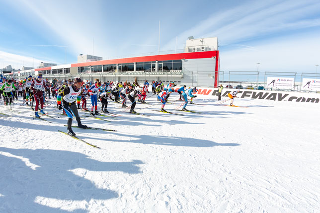Лыжный забег на Moscow Raceway