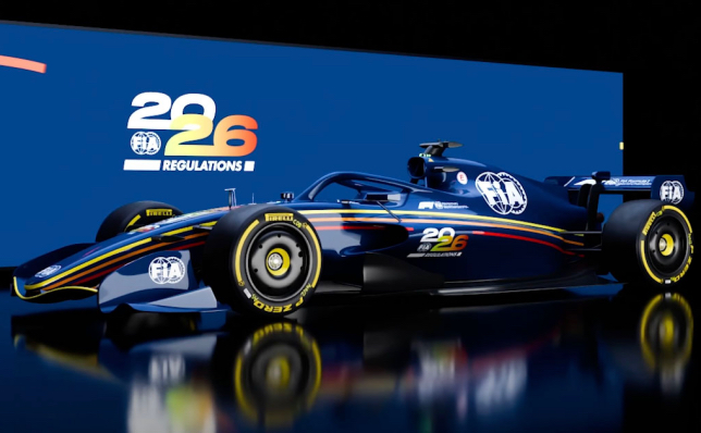 Примерно так будут выглядеть машины в 2026 году, иллюстрация FIA