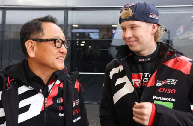 Акио Тоёда и Калле Рованперя, фото пресс-службы Toyota Gazoo Racing