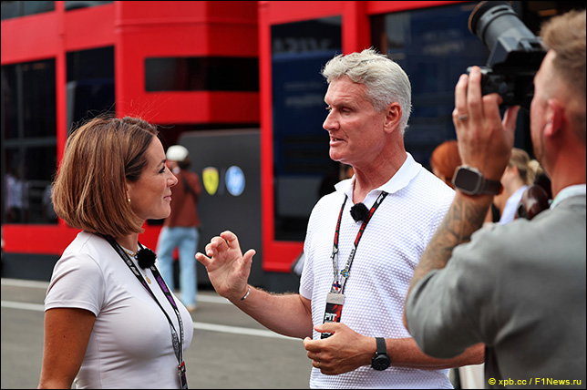 Натали Пинкхэм (Sky Sport F1) и Дэвид Култхард (Channel 4)