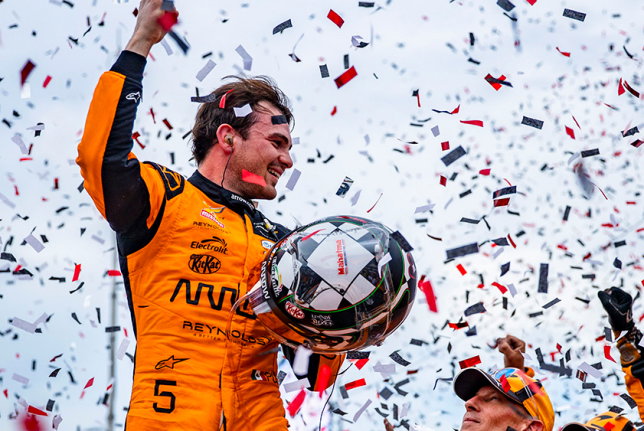 Пато О'Вард - победитель двух гонок подряд, фото IndyCar