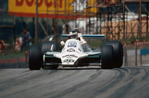 Карлос Ройтеман за рулём Williams в Кьялами, 1980 год