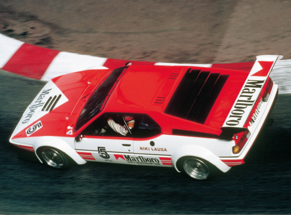 Ники Лауда за рулём BMW M1, 1979 год