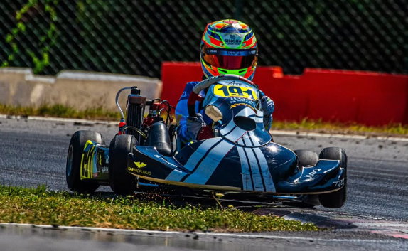 Робин Райкконен на трассе австрийского этапа Еврсерии Rotax Max, фото из социальных сетей