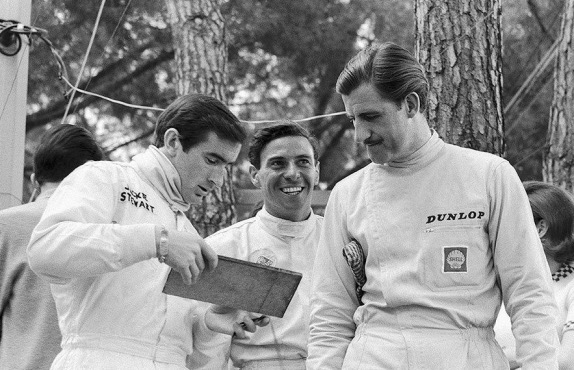 Джеки Стюарт, Джим Кларк и Грэм Хилл,1966 год