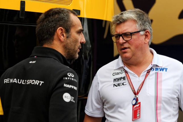 Сирил Абитебул и Отмар Сафнауэр, руководитель Racing Point