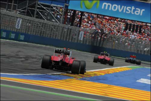 Ferrari на трассе Гран При Европы