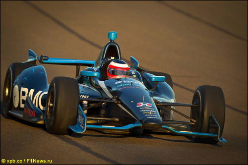 Рубенс Баррикелло на этапе IndyCar