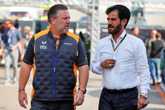 Зак Браун и Моххамед бен Сулайем, президент FIA