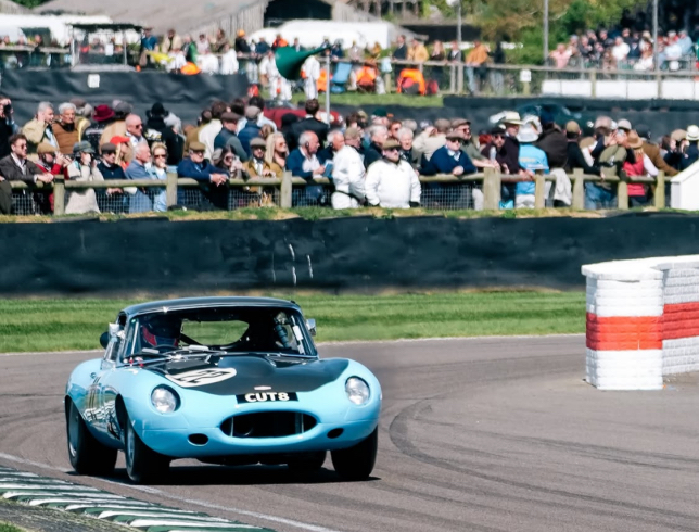 Дженсон Баттон за рулём своего Jaguar E-Type, фото из социальных сетей