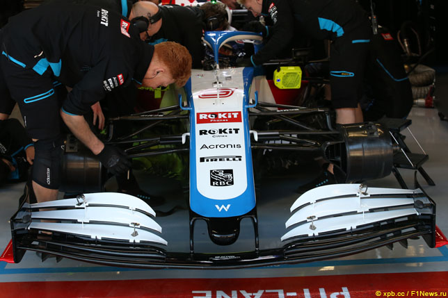 Переднее антикрыло Williams