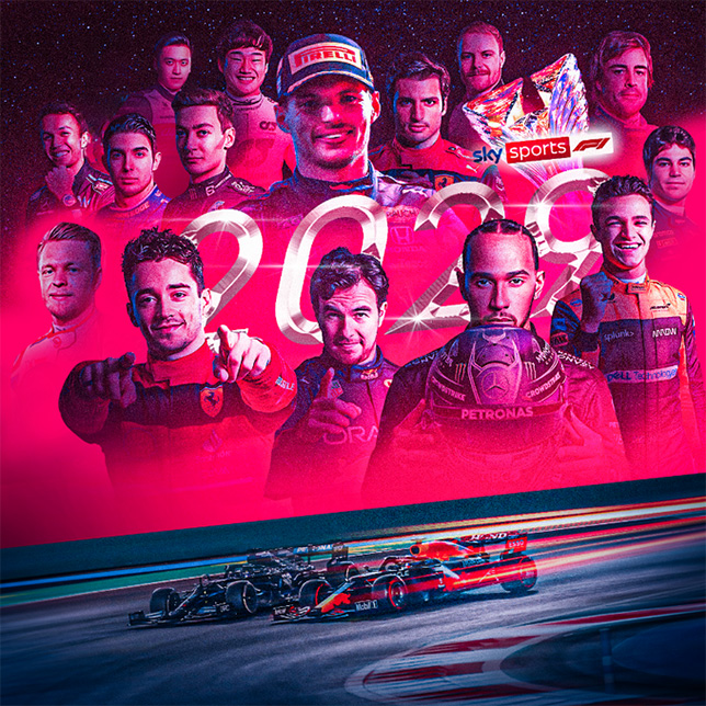 Коллаж Sky F1, посвящённый продлению контракта с Формулой 1