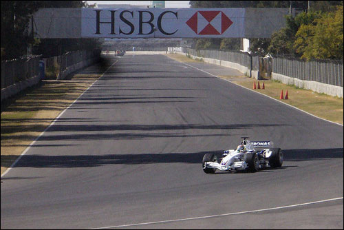 Демонстрационные заезды Роберта Кубицы на BMW Sauber. Мехико, декабрь 2008 года