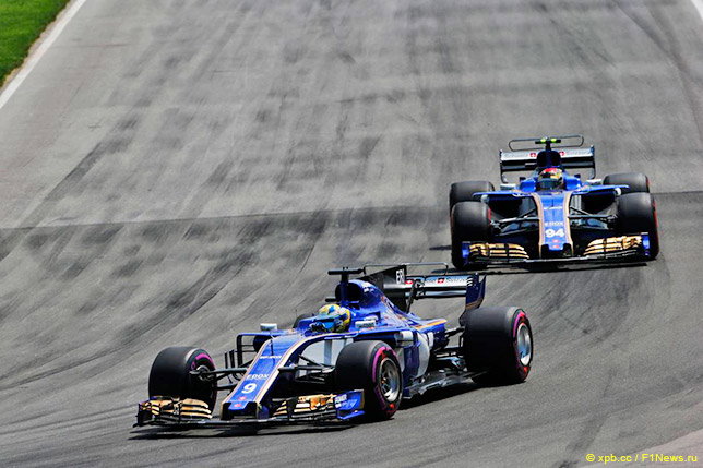 Пилоты Sauber на трассе в Канаде
