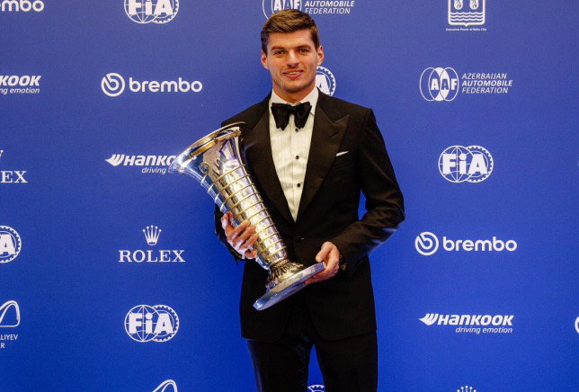 Макс Ферстаппен на гала-церемонии FIA в Баку, фото Red Bull Racing