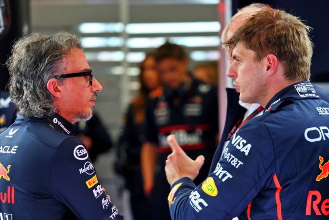 Макс Ферстаппен и Лоран Мекис, новый руководитель Red Bull Racing, фото XPB