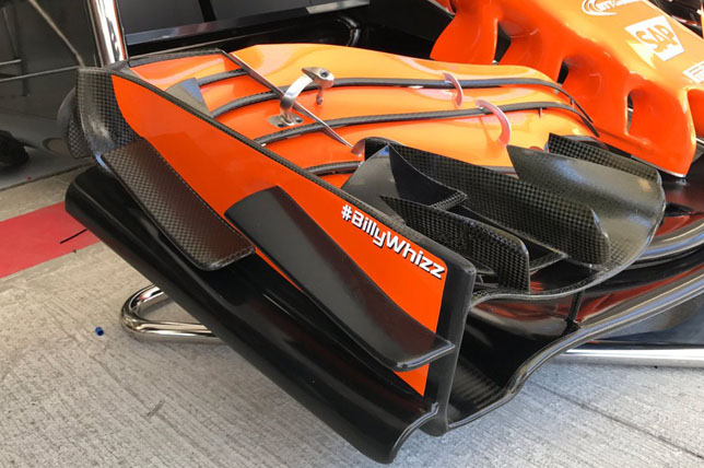 Переднее антикрыло McLaren