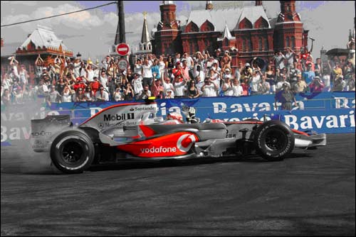 Хейкки Ковалайнен на Bavaria Moscow City Racing 2009 года