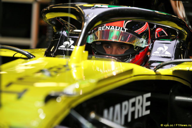 Эстебан Окон за рулём Renault