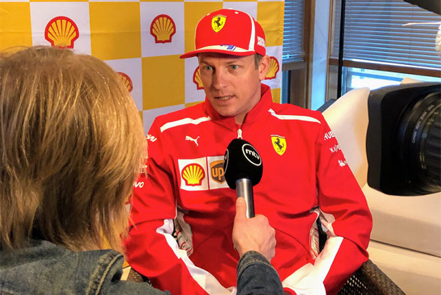 Кими Райкконен на мероприятии Shell в Порвоо, фото Twitter
