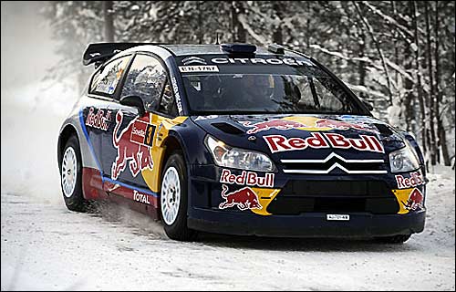 Кими Райкконен за рулем Citroen C4 WRC