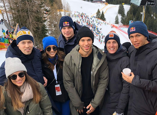 Гонщики Red Bull и AlphaTauri в Кицбюэле