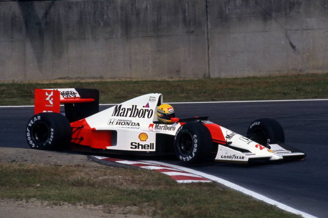 Айртон Сенна за рулём McLaren MP4/B на Гран При Японии, 1990 год, фото XPB