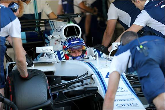 Сергей Сироткин на тестах Williams