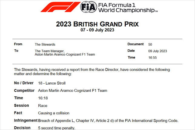 Документ FIA