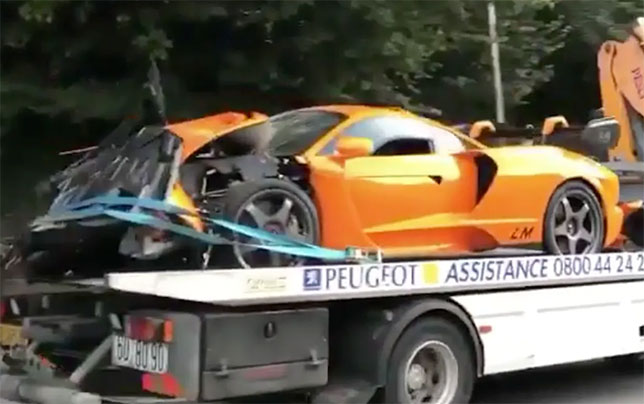 McLaren Senna LM Адриана Сутила после аварии