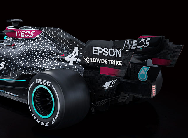 Машина Mercedes W11, подготовленная к Гран При Австрии
