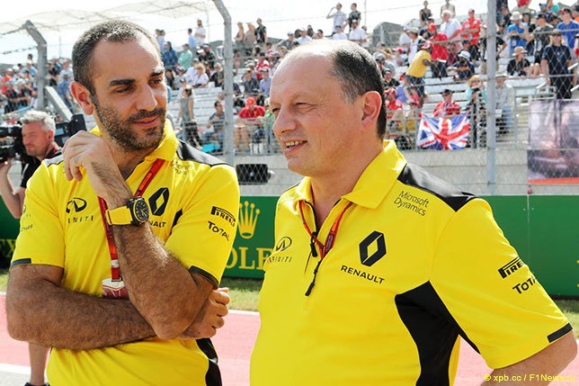 Фредерик Вассёр (справа) и Сирил Абитебул, управляющий директор Renault Sport