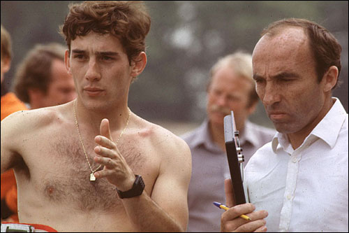 Уильямс с юным Айртоном Сенной, 1983 год